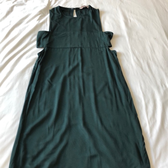 Dark green midi dress - Picture 1 of 3